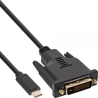 Kable komputerowe i do monitorów - InLine Kabel USB DVI USB 3m Czarny 64133 64133 - miniaturka - grafika 1