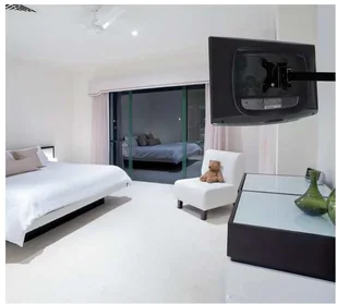 Uchwyt Płaski, Ścienny, Regulacja Pochyłu I Obrotu - Uchwyty do telewizora - miniaturka - grafika 3