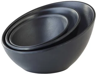 APS Miska okrągła asymetryczna z melaminy 0,3 l, czarna | Zen 84353 - Wyposażenie lokali gastronomicznych - miniaturka - grafika 2