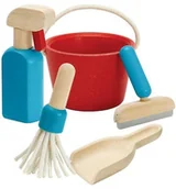 Zabawki AGD - Plan Toys Zestaw do sprzątania, - miniaturka - grafika 1