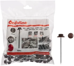 Onduline Gwoździe do pokryć dachowych 100 szt. czerwone - Gwoździe - miniaturka - grafika 2