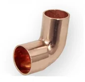 Rury - Kolano Miedziane Nyplowe 15/90 - miniaturka - grafika 1