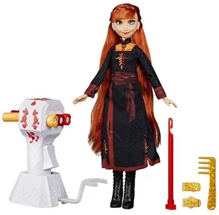 Hasbro Kraina Lodu Frozen II Anna z lokówką RMN-1911868 - Lalki dla dziewczynek - miniaturka - grafika 3