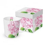 Kubki - DUŻY KUBEK PORCELANOWY - Hortensja - Hydrangea - w PUDEŁKU 603634 - miniaturka - grafika 1