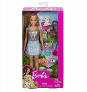 Mattel Lalka Opiekunka z Pieskiem Zwierzątka FPR48 - Lalki dla dziewczynek - miniaturka - grafika 4