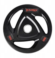Obciążenia - Talerz Olimpijski Hms TOX15 Ogumowany 15KG Czarny - miniaturka - grafika 1