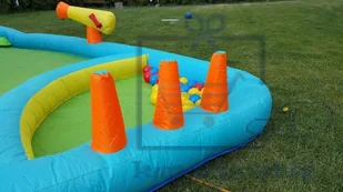 Basenowe centrum zabaw Sharks vodní skluzavka Oasis 7v1 BA022 - Baseny ogrodowe - miniaturka - grafika 9