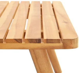 vidaXL Ogrodowy stolik kawowy, 90x55x35 cm, lite drewno akacjowe - Stoły ogrodowe - miniaturka - grafika 4