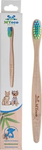 My Eco Bambusowa szczoteczka do zębów dla psa kota - Higiena jamy ustnej zwierząt - miniaturka - grafika 2