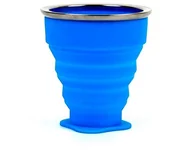 Artykuły kaletnicze - Bushmen Składany Kubek Silikonowy Bushmen 200ml niebieski) 2143 - miniaturka - grafika 1