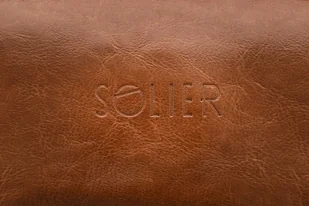 Solier Gold Elegancka skórzana kosmetyczka męska PERTH - Kosmetyczki, organizery i kuferki - miniaturka - grafika 6