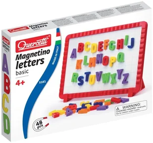Quercetti Tablica Magnetyczna Basic Litery 5181 - Tablice dla dzieci - miniaturka - grafika 2