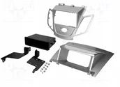 Akcesoria car audio - Ramka radia Ford Fiesta od 2009 2DIN z półką srebr - miniaturka - grafika 1