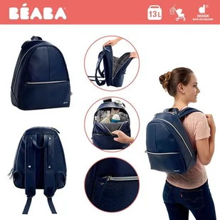 Beaba Plecak dla mamy San Francisco blue/snake - Torby i organizery dla mam - miniaturka - grafika 28