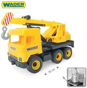 Wader Middle Truck Dźwig żółty w kartonie - Samochody i pojazdy dla dzieci - miniaturka - grafika 2