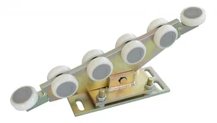 Wózek 10-rolkowy 80x80x5 tworzywo wahliwy z regulacją - Akcesoria do bram - miniaturka - grafika 2