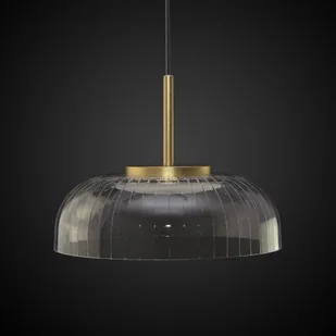 Altavola Design Vitrum lampa wisząca 1x7W LED czarny mat/satynowe złoto/przezroczysty LA104/P - Lampy sufitowe - miniaturka - grafika 3