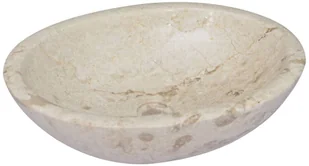 vidaXL Lumarko Umywalka, kremowa, 53x40x15 cm, marmurowa! 149171 - Umywalki - miniaturka - grafika 2