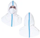 Odzież medyczna - CARINE Carine Osłona ochronna na głowę typ 3B 4B kat III Jednorazowa osłona ochronna na głowę z kołnierzem TOW016864 - miniaturka - grafika 1