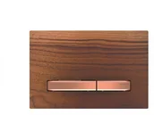 Przyciski spłukujące - Geberit Sigma50 Przycisk spłukujący amerykański orzech włoski/czerwone złoto 115.670.JX.2 - miniaturka - grafika 1