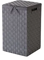 Kosze na bieliznę - Compactor Tex RAN6890 kosz na pranie z przykrywą i podpinką o wymiarach 30 x 30 x 50 cm, biały RAN6890 - miniaturka - grafika 1