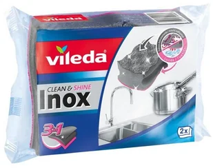 Vileda Zmywak INOX Clean & Shine 199989_VILEDA - Ściereczki, gąbki, czyściki - miniaturka - grafika 2