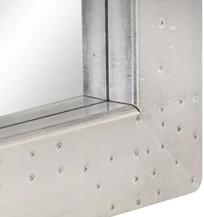 vidaXL Lumarko Lustro ścienne w stylu Aviator, 110x50 cm, metalowe 320638 - Lustra - miniaturka - grafika 7