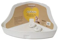 Kuwety dla kotów - Rosewood Opcjons narożna toaleta, l, biały - miniaturka - grafika 1