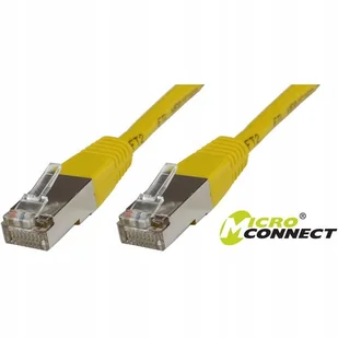 MicroConnect RJ-45/RJ-45 kat.6 S/FTP Żółty 5m B-SFTP605Y B-SFTP605Y - Kable miedziane - miniaturka - grafika 3