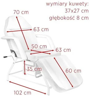ACTIVESHOP Fotel Kosmetyczny 557A z Kuwetami Biały 10003_122423 - Fotele kosmetyczne - miniaturka - grafika 10