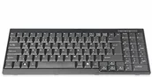 Przełączniki KVM - Digitus Klawiatura do konsoli KVM firmy układ turecki, QWERTY, czarna DS-72000TR - miniaturka - grafika 1