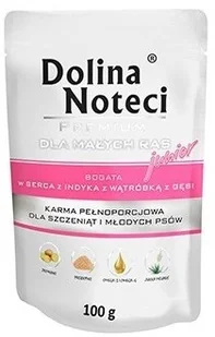 Dolina Noteci Premium Pies Junior Serca indyka i wątróbka z gęsi saszetka 100g MS_15852 - Mokra karma dla psów - miniaturka - grafika 2