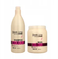 Zestawy kosmetyków damskich - Sleek Stapiz Line Colour Szampon 1000 + Maska 1000 - miniaturka - grafika 1