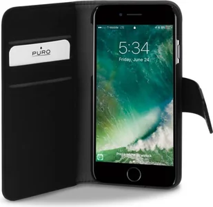 PURO Etui Wallet Detachable 2w1 iPhone 7 czarny) (IPC747BOOKC3BLK) - Etui i futerały do telefonów - miniaturka - grafika 2