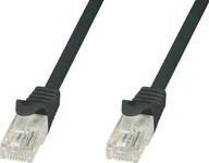 Kable miedziane - Techly TechlyPro Kabel sieciowy patch cord RJ45 Cat5e UTP CCA 0,5m czarny 24070 - miniaturka - grafika 1