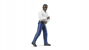 Bruder 60004 Figurka mężczyzny czarnoskórego w ciemnoniebieskich dżinsach - Figurki dla dzieci - miniaturka - grafika 2