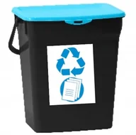 Kosze na śmieci - Pojemnik Kosz Do Segregowania Śmieci 10l Niebieski - miniaturka - grafika 1