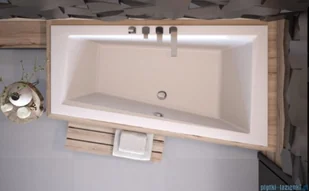 Besco Intima 160x90cm wanna asymetryczna prawa #WAI-160-NPI - Wanny z hydromasażem - miniaturka - grafika 3