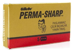 Perma Klasyczne żyletki Perma-Sharp Super Double Edge (5 szt.) 7702018005819 - Akcesoria do golenia męskie - miniaturka - grafika 4