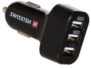 Swissten Ładowarka SWISSTEN Ładowarka samochodowa usb 12V zalapniczka 5V 5200mA do ładowania telefonów komórkowych i GPS SWISSTEN czarna 20111200 - Ładowarki samochodowe - miniaturka - grafika 2