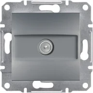 Gniazdka elektryczne - Schneider Asfora gniazdo antenowe TV podtynkowe końcowe 1 dB bez ramki stalowe EPH3200162 - miniaturka - grafika 1