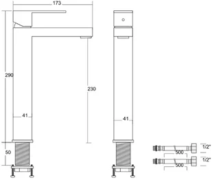 Corsan Bateria umywalkowa CMB3029CH Ango chromowana CMB3029CH - Baterie umywalkowe - miniaturka - grafika 7