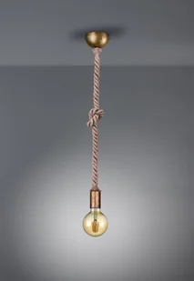 Trio Leuchten Lampa wisząca Rope z linką, 1-punktowa - Lampy sufitowe - miniaturka - grafika 5
