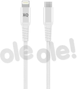 Xqisit Extra Strong Lightning USB-C 2m biały - Kable USB - miniaturka - grafika 2