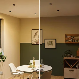 Paulmann Gil wpuszczana LED czarna matowa/złota - Oprawy, klosze i abażury - miniaturka - grafika 3