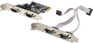 LANBERG LANBERG Karta PCI Express COM 9Pin x4 + Śledzie Low Profile (PCE-DB9-004) - Elementy oświetleniowe do komputerów - miniaturka - grafika 2