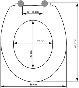 tectake Deska sedesowa z motywem - wzór drewna 402258 - Deski sedesowe - miniaturka - grafika 6