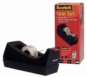 Taśmy klejące - Scotch Podajnik biurkowy do taśm Scotch C-38 czarny bez taśmy C-38 3M C-38 - miniaturka - grafika 1