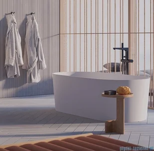 Omnires Ovo M+ wanna wolnostojąca 160x75 cm biały mat OVOWWBM | - Wanny - miniaturka - grafika 5