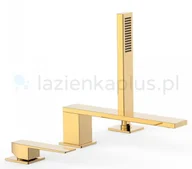 Baterie wannowe i prysznicowe - Tres Slim Exclusive bateria wannowo-prysznicowa złoty 20216101OR - miniaturka - grafika 1